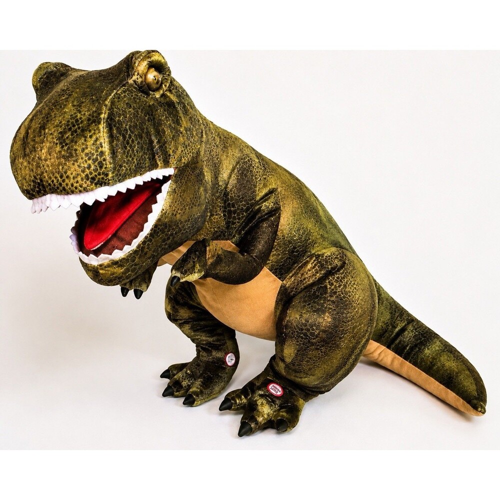 Rare Jurassic Park T-Rex Electronic Plush Universal Studios Roars Lights Works